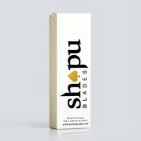 Pack 100 lames DE Shapu Blades – acier inox suédois – vue du pack